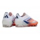 Buty piłkarskie korki męskie adidas F50 Elite FG Biały Czerwony Niebieski
