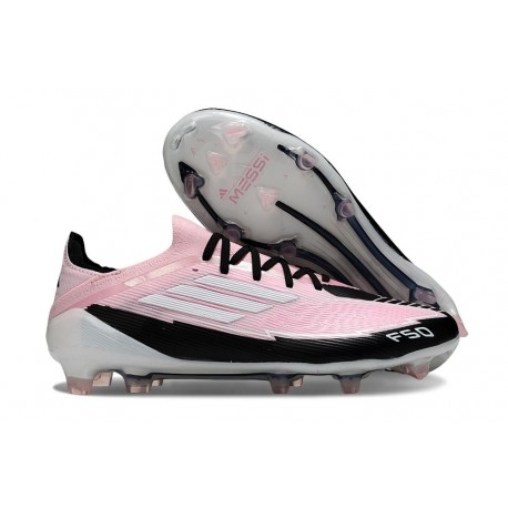 Buty piłkarskie korki męskie adidas F50 Elite FG Różowy Czarny Biały