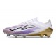 Buty piłkarskie korki męskie adidas F50 Elite FG Biały Fioletowy Czarny