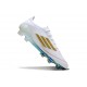 Buty piłkarskie korki męskie adidas F50 Elite FG Biały Zielony Złoty