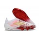 Buty piłkarskie korki męskie adidas F50 Elite FG Biały Czerwony Złoto