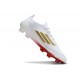 Buty piłkarskie korki męskie adidas F50 Elite FG Biały Czerwony Złoto