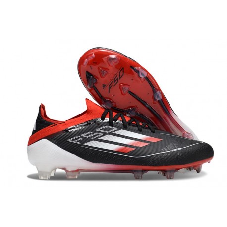Buty piłkarskie korki męskie adidas F50 Elite FG Czarny Czerwony Biały