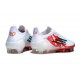 Buty piłkarskie korki męskie adidas F50 Elite FG Biały Czerwony Zielony
