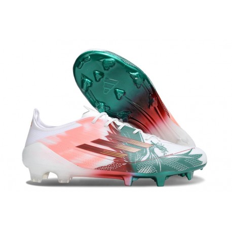 Buty piłkarskie adidas F50 Elite FG Biały Różowy Czerwony Zielony