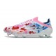 Buty piłkarskie korki męskie adidas F50 Elite FG Biały Różowy Niebieski Czerwony 