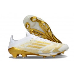 adidas F50+ Elite FG Buty Biały Złoto
