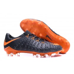 Tanie Buty piłkarskie Nike HyperVenom Phantom III FG Czarna Mandarynka