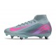 Nike Mercurial Superfly X Elite SG-Pro Niebieski Różowy