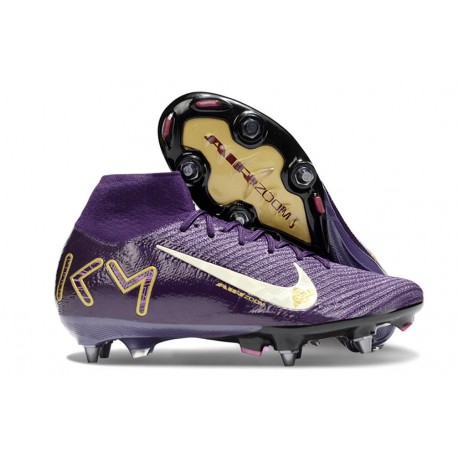 Nike Mercurial Superfly X Elite SG-Pro MBAPPE Fioletowy Biały