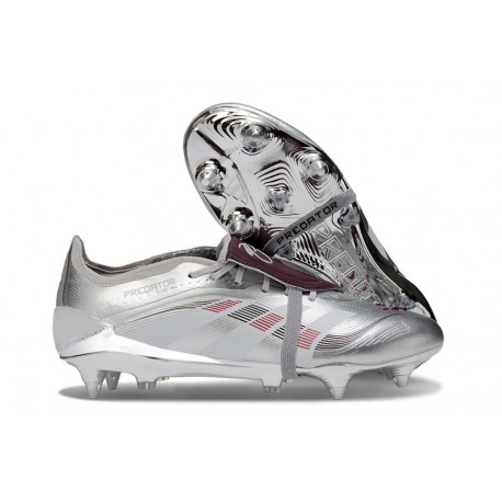 Korki adidas Predator Elite FT SG Pro Srebro Czerwony