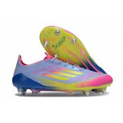 Korki Piłkarskie Adidas F50 Elite SG Pro Niebieski Zawistny Różowy