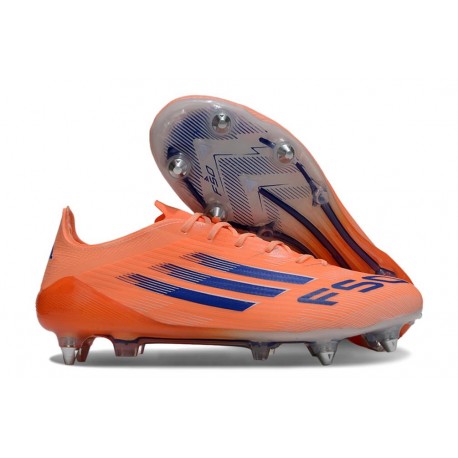 Korki Piłkarskie Adidas F50 Elite SG Pro Pomarańczowy Niebieski