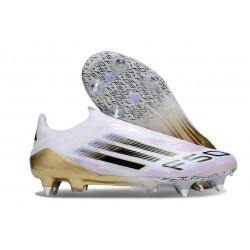 Buty Adidas F50 Elite LL SG-Pro Biały Czarny Złoto
