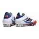 Buty Adidas F50 Elite LL SG-Pro Biały Czarny Czerwony Niebieski