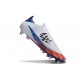 Buty Adidas F50 Elite LL SG-Pro Biały Czarny Czerwony Niebieski