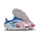 Buty Adidas F50 Elite LL SG-Pro Biały Czerwony Niebieski