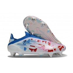 Buty Adidas F50 Elite LL SG-Pro Biały Czerwony Niebieski