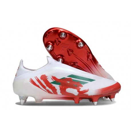 Buty Adidas F50 Elite LL SG-Pro Biały Czerwony Zielony