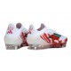 Buty Adidas F50 Elite LL SG-Pro Biały Czerwony Zielony