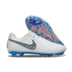Nike Tiempo Legend 10 Elite FG Ronaldo Biały Niebieski Wilczy
