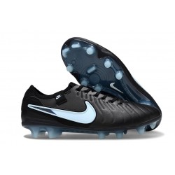 Nike Tiempo Legend 10 Elite FG Ronaldo Czarny Niebieski