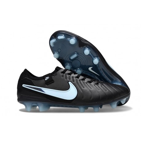 Nike Tiempo Legend 10 Elite FG Ronaldo Czarny Niebieski