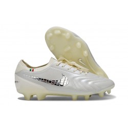 Nike Tiempo Legend 10 Elite FG Ronaldo Biały Srebro