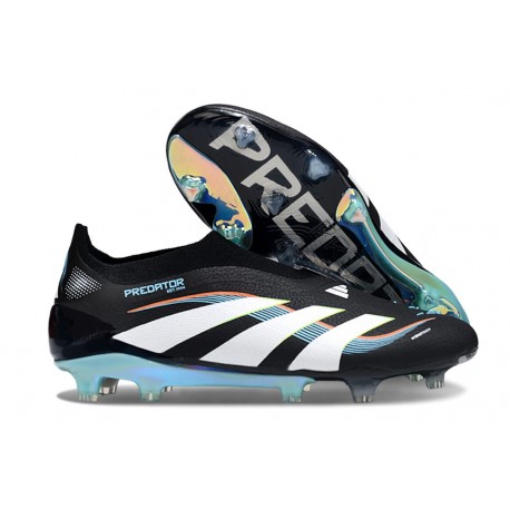 Buty adidas Predator Elite Laceless FG Czarny Biały Niebieski