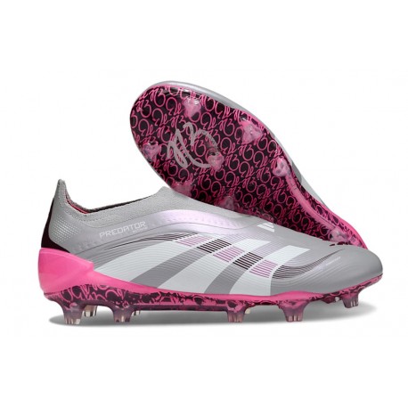 Buty adidas Predator Elite Laceless FG Wilczy Biały Różowy