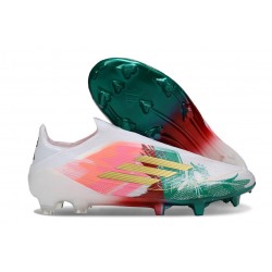 Buty Piłkarskie Adidas F50 Elite LL FG Różowy Zielony Biały Złoty