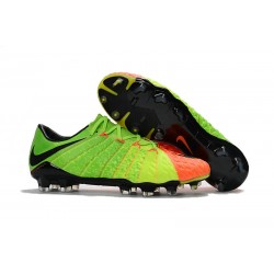 Nowe Buty piłkarskie Nike HyperVenom Phantom 3 FG Zielony PomaraŃczowy Czarny