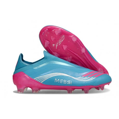 Buty Piłkarskie Adidas F50 Elite LL FG Niebieski Różowy