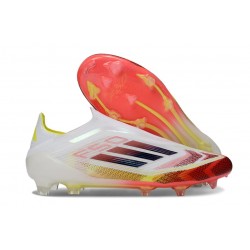 Buty Piłkarskie Adidas F50 Elite LL FG Biały Czerwony Czarny