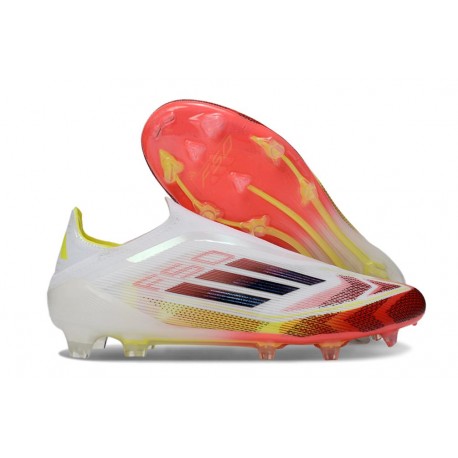Buty Piłkarskie Adidas F50 Elite LL FG Biały Czerwony Czarny