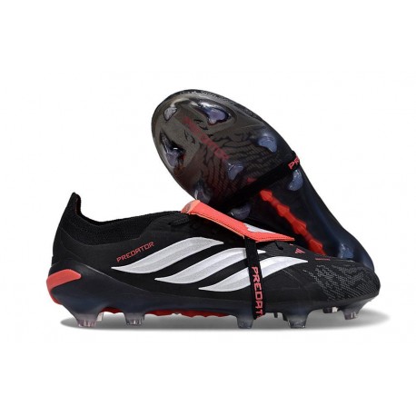 Adidas Predator 26 Tongue Elite FG Czarny Biały Czerwony