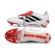 Adidas Predator 26 Tongue Elite FG Biały Czerwony Czarny