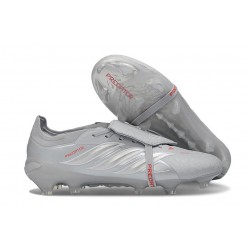 Adidas Predator 26 Tongue Elite FG Szary Srebro