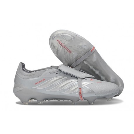 Adidas Predator 26 Tongue Elite FG Szary Srebro