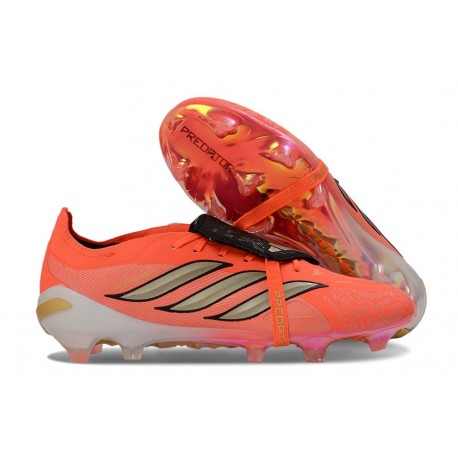 Adidas Predator 26 Tongue Elite FG Czerwony Złoty