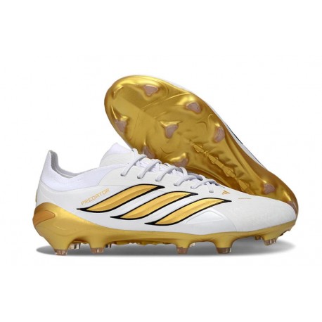 Buty Piłkarskie Adidas Predator Elite FG Biały Złoty