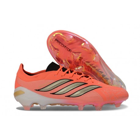 Korki Pilkarskie Adidas Predator 26 Elite FG Czerwony Złoto