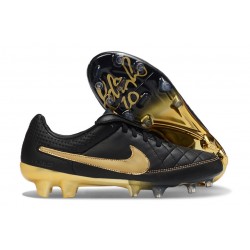 Buty Piłkarskie Nike Tiempo Maestro Elite FG Czarny Złoty