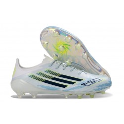 adidas Buty Pilkarskie F50 Elite FG Biały Niebieski Czarny