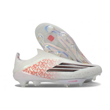 Buty adidas F50+ Laceless Elite FG x Lamie Yamal Biały Czarny Czerwony