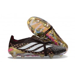Adidas Predator 26 Tongue Elite FG Czarny Biały Złoto