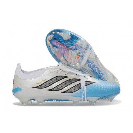 Adidas Predator 26 Tongue Elite FG Biały Niebieski Czarny