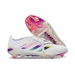 Adidas Predator 26 Tongue Elite FG Biały Różowy