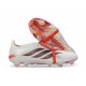 Adidas Predator 26 Tongue Elite FG Biały Czerwony Czarny