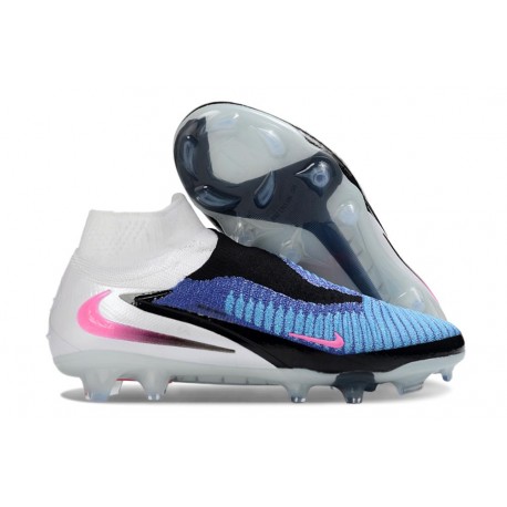 Korki Piłkarskie Nike Phantom 6 Elite High FG Niebieski Różowy Biały 